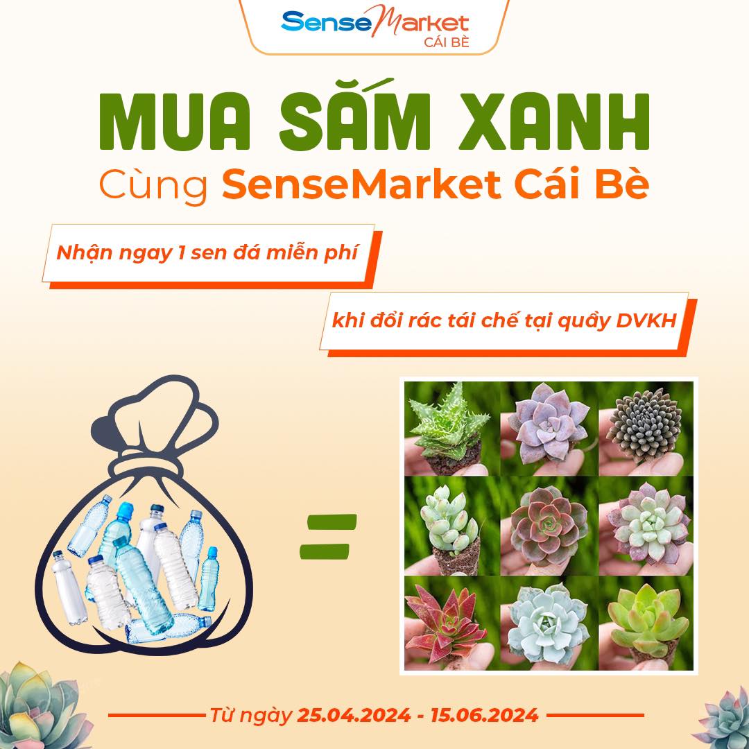 MUA SẮM XANH CÙNG SENSEMARKET CÁI BÈ