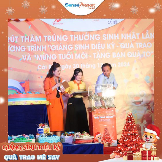 KẾT QUẢ CHƯƠNG TRÌNH RÚT THĂM TRÚNG THƯỞNG “GIÁNG SINH DIỆU KỲ – QUÀ TRAO MÊ SAY”