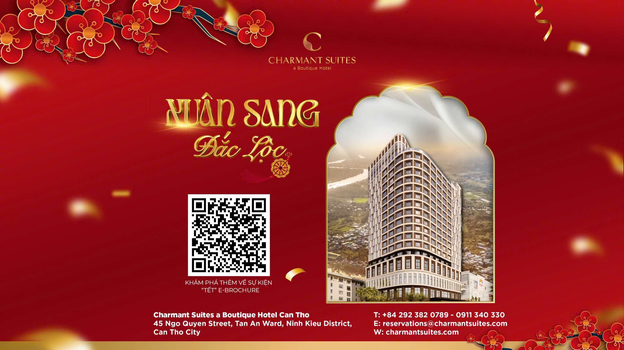 ĐÓN TẾT NGUYÊN ĐÁN 2025 TẠI CHARMANT SUITES CẦN THƠ
