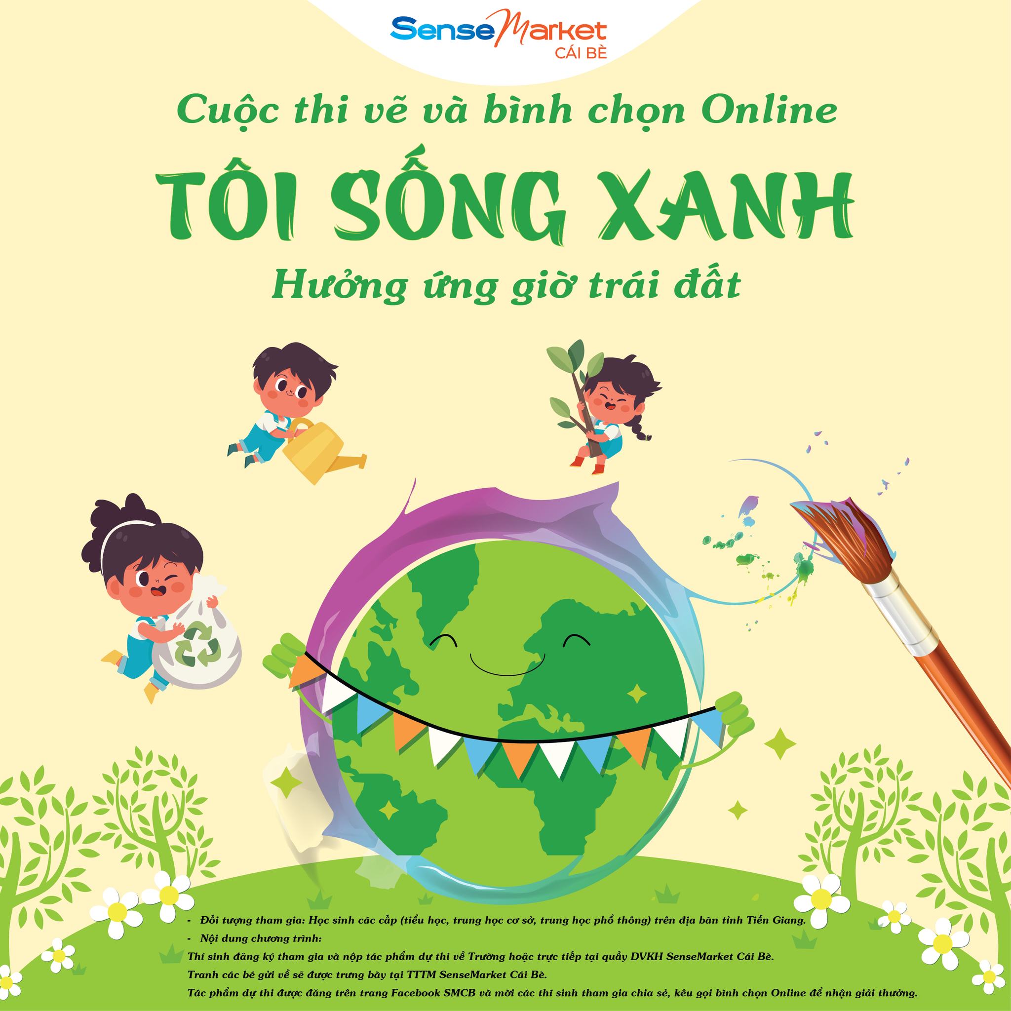 CHƯƠNG TRÌNH CUỘC THI ONLINE VẼ TRANH CHỦ ĐỀ “TÔI SỐNG XANH” MÙA 1 – 2025